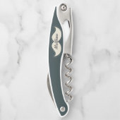 Trendy Elegant Mustache Persoonlijk Kurkentrekker (Achterkant)