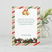 Trendy Elegant Niet foto Vrolijk Kerstmis Feestdagenkaart (Staand voorkant)