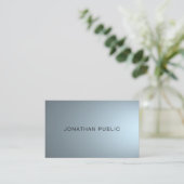 Trendy Elegant Professional Design Modern Plain Visitekaartje (Staand voorkant)