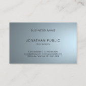 Trendy Elegant Professional Design Modern Plain Visitekaartje (Achterkant)