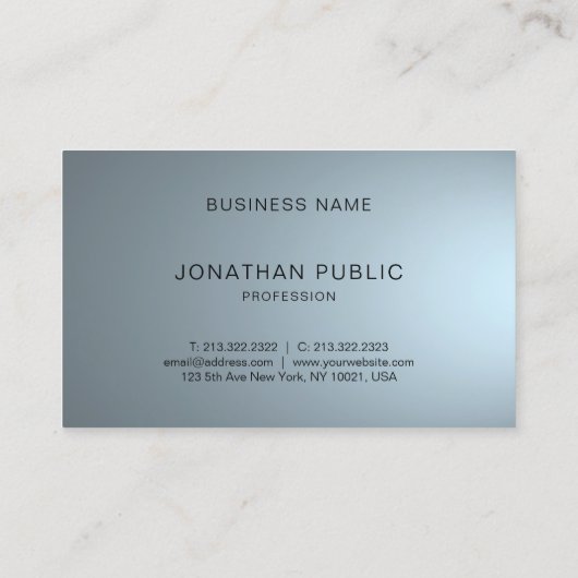 Trendy Elegant Professional Design Modern Plain Visitekaartje (Achterkant)