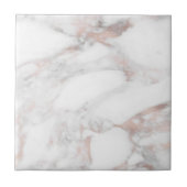 Trendy Elegant Roos Gold Marble Customer Sjabloon Tegeltje (Voorkant)