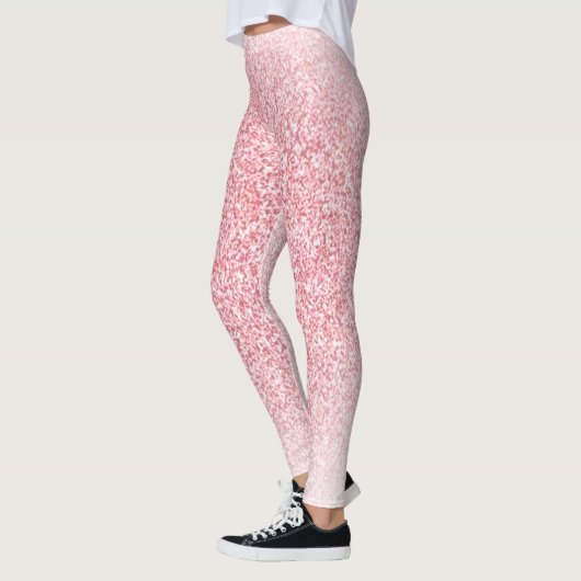 Trendy Elegant Roos Gold Modern Sjabloon Leggings (Links)