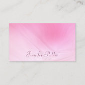 Trendy Elegant Roze Sjabloon Handgeschreven Script Visitekaartje (Voorkant)