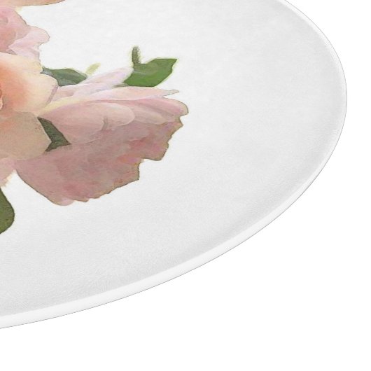 Trendy Elegant Rozen Moderne Design Sjabloon Snijplank (Hoek)