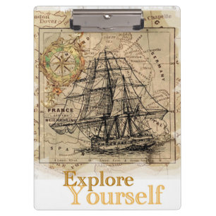 Trendy Elegant Self Improvement Quote Motivatie Klembord