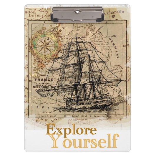 Trendy Elegant Self Improvement Quote Motivatie Klembord (Voorkant)