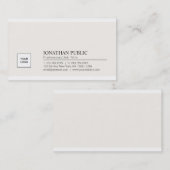 Trendy Elegant Simple Design Company Logo Visitekaartje (Voorkant / Achterkant)