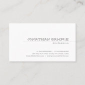 Trendy Elegant Slank Design Modern Plain Cute Visitekaartje (Voorkant)