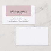 Trendy Elegant Slank Design Modern Plain Luxe Visitekaartje (Voorkant / Achterkant)