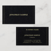 Trendy Elegant Slank Goud Design Luxe Plain Visitekaartje (Voorkant / Achterkant)