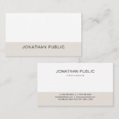 Trendy Elegant Slank Grafisch Design Gewoon Modern Visitekaartje (Voorkant / Achterkant)