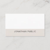 Trendy Elegant Slank Grafisch Design Gewoon Modern Visitekaartje (Voorkant)