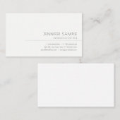 Trendy Elegant Slank Professional Modern Plain Top Visitekaartje (Voorkant / Achterkant)