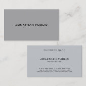 Trendy Elegant Sleek Moderne Sjabloon Professional Visitekaartje (Voorkant / Achterkant)