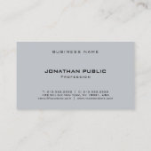 Trendy Elegant Sleek Moderne Sjabloon Professional Visitekaartje (Achterkant)