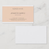 Trendy Elegant Smart Graphic Design Modern Plain Visitekaartje (Voorkant / Achterkant)