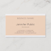 Trendy Elegant Stijlvol grafisch ontwerp Luxe Plai Visitekaartje (Voorkant)