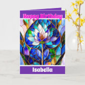 Trendy Elegant Uniek Bloemen Collectie Kaart (Gele Bloem)