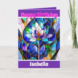 Trendy Elegant Uniek Bloemen Collectie Kaart