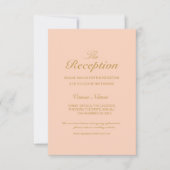 Trendy Elegant Wedding Reception Enclosure Card RSVP Kaartje (Voorkant)