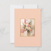 Trendy Elegant Wedding Reception Enclosure Card RSVP Kaartje (Achterkant)