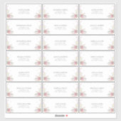 Trendy Elegant Wildflower Floral Guest Address Sticker (Vel)