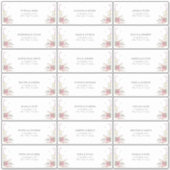 Trendy Elegant Wildflower Floral Guest Address Sticker (Voorkant)
