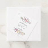 Trendy Elegant Wildflower Floral Wedding Bedankjes Labels (In situ)