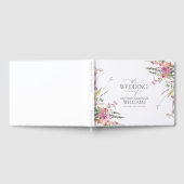 Trendy Elegant Wildflower Floral Wedding Gastenboek (Volledig)