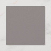 Trendy Elegant Zakenman Elite Plain Luxe Vierkante Visitekaartje (Achterkant)