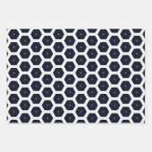 Trendy Elegant Zwart Goud en Wit Luxe Inpakpapier Vel (Voorkant 2)