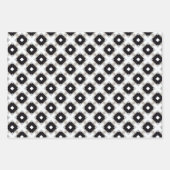 Trendy Elegant Zwart Goud en Wit Luxe Inpakpapier Vel (Voorkant 3)