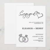 Trendy Elegant zwart-wit minimalist Kaart (Voorkant / Achterkant)