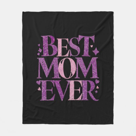 Trendy Elegante Beste Moeder Ooit Fleece Deken (Voorkant)