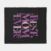Trendy Elegante Beste Moeder Ooit Fleece Deken (Voorkant (Horizontaal))