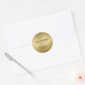 TRENDY ELEGANTE FAUX GOUDEN FOLIE TEXTUUR BUSINESS RONDE STICKER (Envelop)