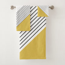 Trendy Elegante Geometrische Chic Mosterdgeel