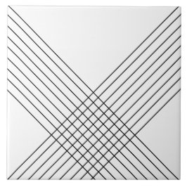 Trendy Elegante Geometrische Vorm Op Wit Tegeltje