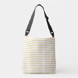 Trendy Elegante Glamoureuze Moderne Faux Gold Stri Crossbody Tas