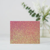 Trendy Elegante Glitter Briefkaart (Staand voorkant)