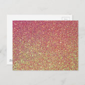 Trendy Elegante Glitter Briefkaart (Voorkant / Achterkant)
