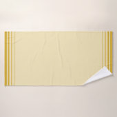 Trendy Elegante Gouden Lijnen op Champagne Beige Badhanddoek (Badhanddoek)