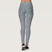 Trendy Elegante Grijze Glitter Leggings (Achterkant)