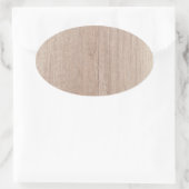 Trendy Elegante Houten Bord Uitzicht Lege Sjabloon Ovale Sticker (Tas)