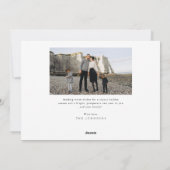 Trendy Elegante Kerstfoto Feestdagenkaart (Achterkant)