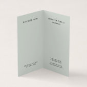 Trendy Elegante Kleuren Monogram Sjabloon Modern Visitekaartje (Binnen)