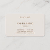 Trendy Elegante Kleurharmonie Professionele Sjablo Visitekaartje (Achterkant)