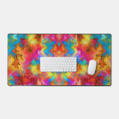 TRENDY ELEGANTE KLEURRIJKE REGENBOOGSTIJL BUREAUMAT (Keyboard & Muis)