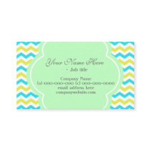 Trendy, elegante, moderne blauw & lime groene chev